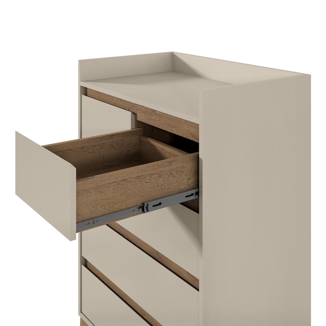 Manhattan Comfort Essence 48.23" Tall Dresser with 5 Full Extension Drawers | Dressers | Modishstore-11