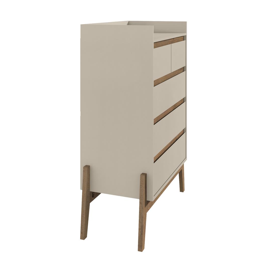 Manhattan Comfort Essence 48.23" Tall Dresser with 5 Full Extension Drawers | Dressers | Modishstore-15