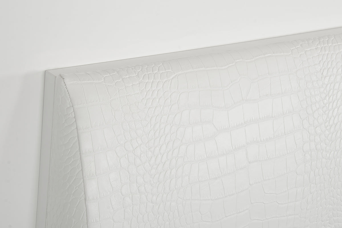 Modrest Monza Italian Modern White Bed | Modishstore | Beds-4