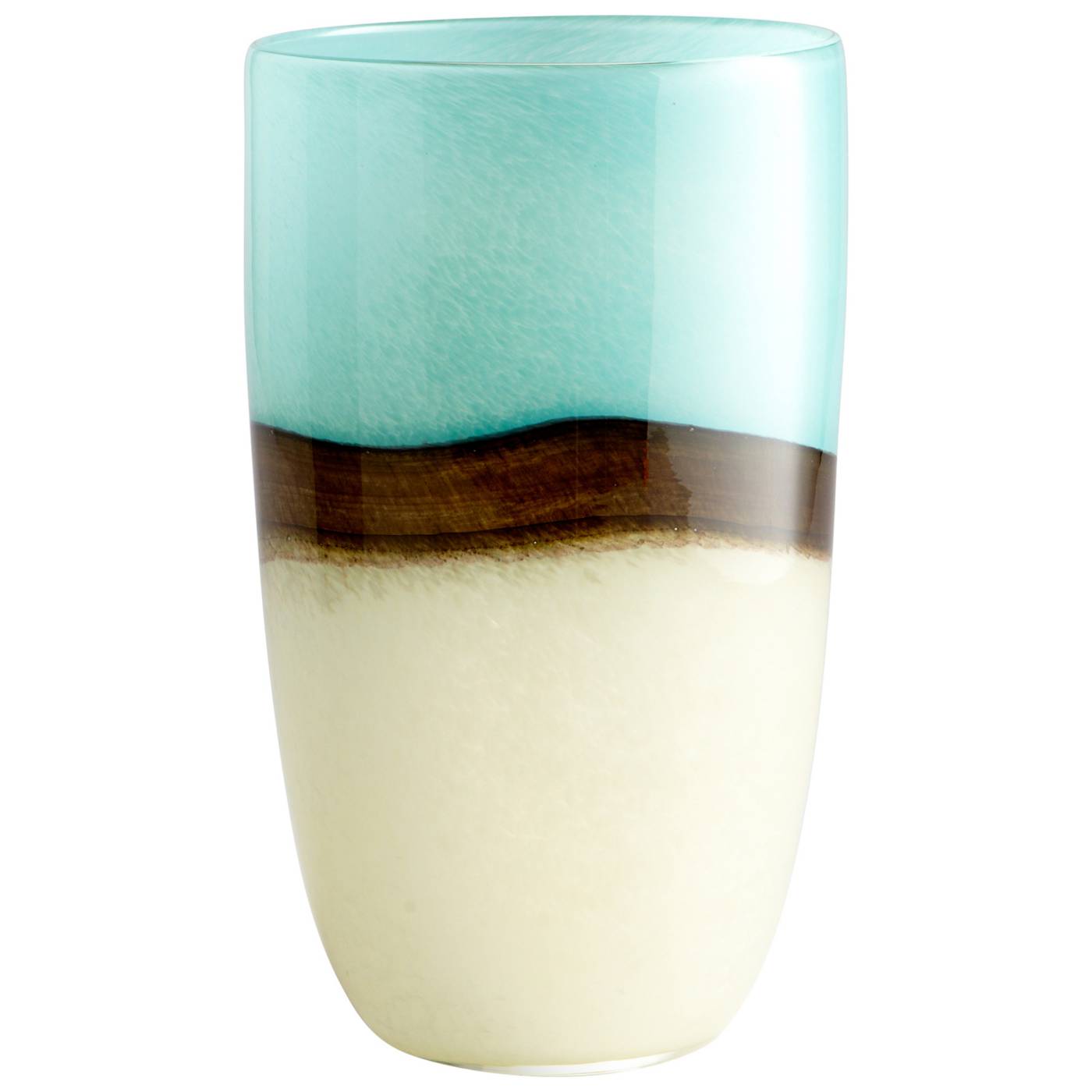 Lg Turquoise Earth Vase By Cyan Design | Vases | Modishstore