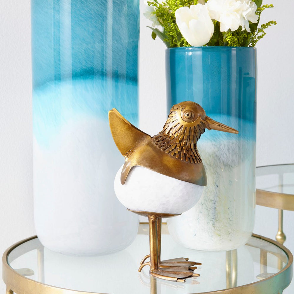 Lg Turquoise Cloud Vase | Vases | Modishstore - 2