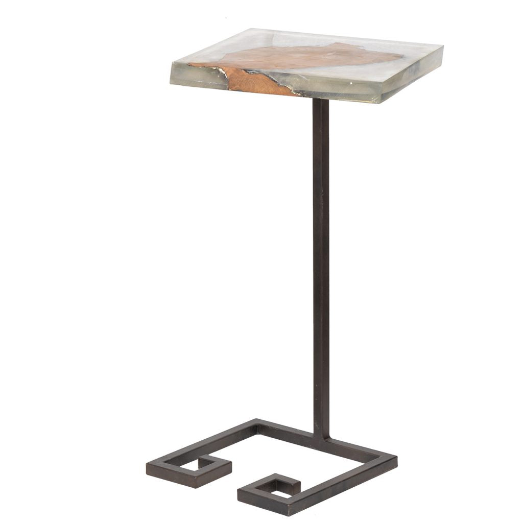 A&B Home Creative Teak Wood Side Table | Side Tables | Modishstore