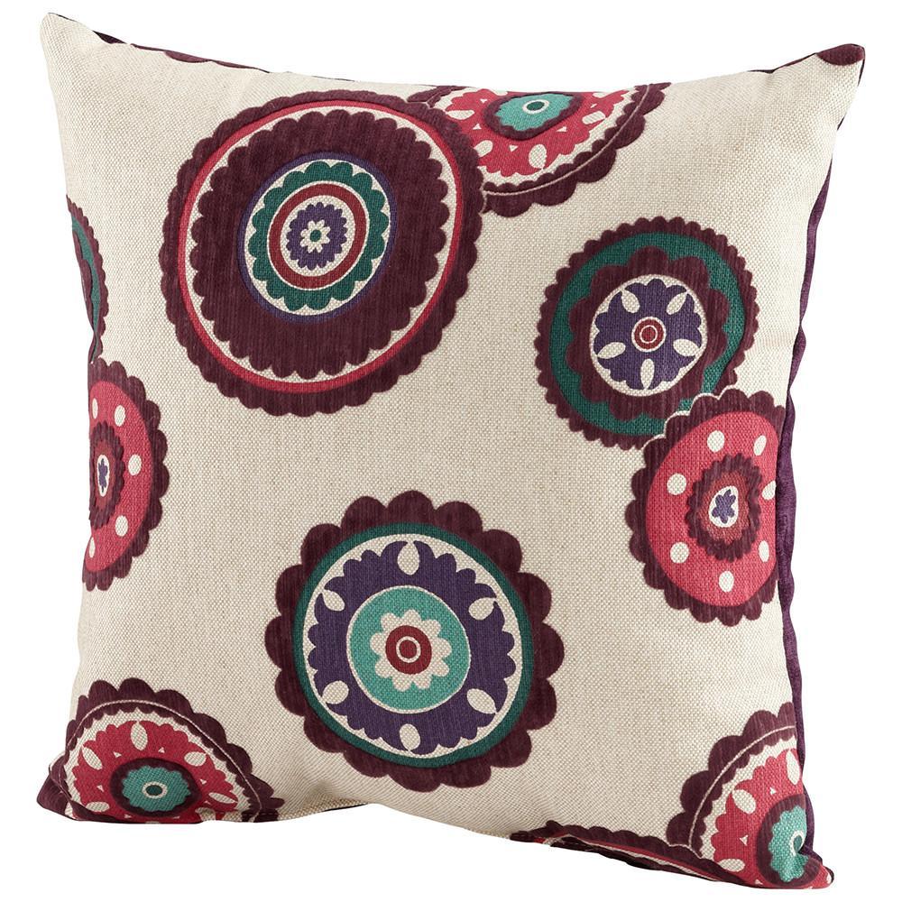 Cyan Design Peony Pillow