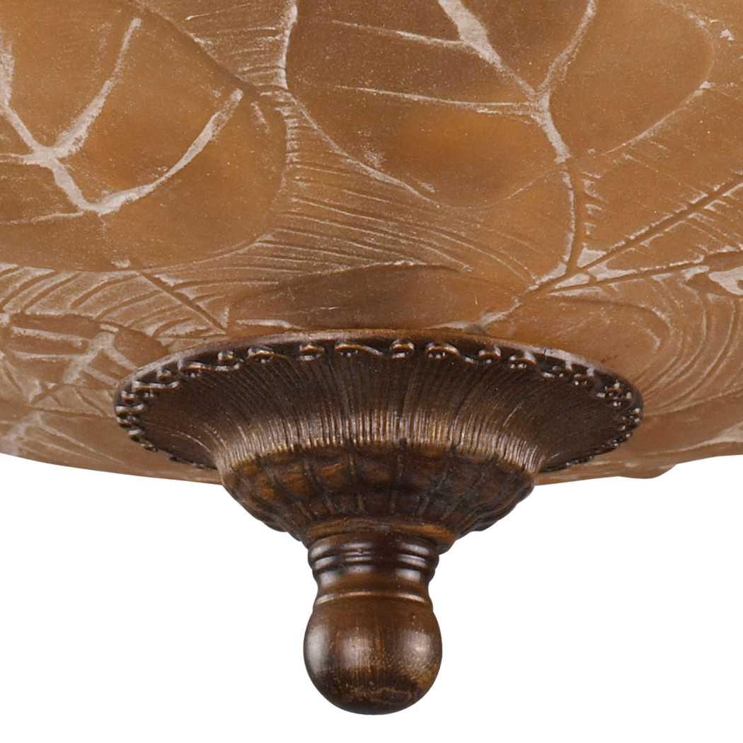Restoration 16'' Wide 3-Light Semi Flush Mount - Golden Bronze By ELK |Ceiling Lamps |Modishstore - 3