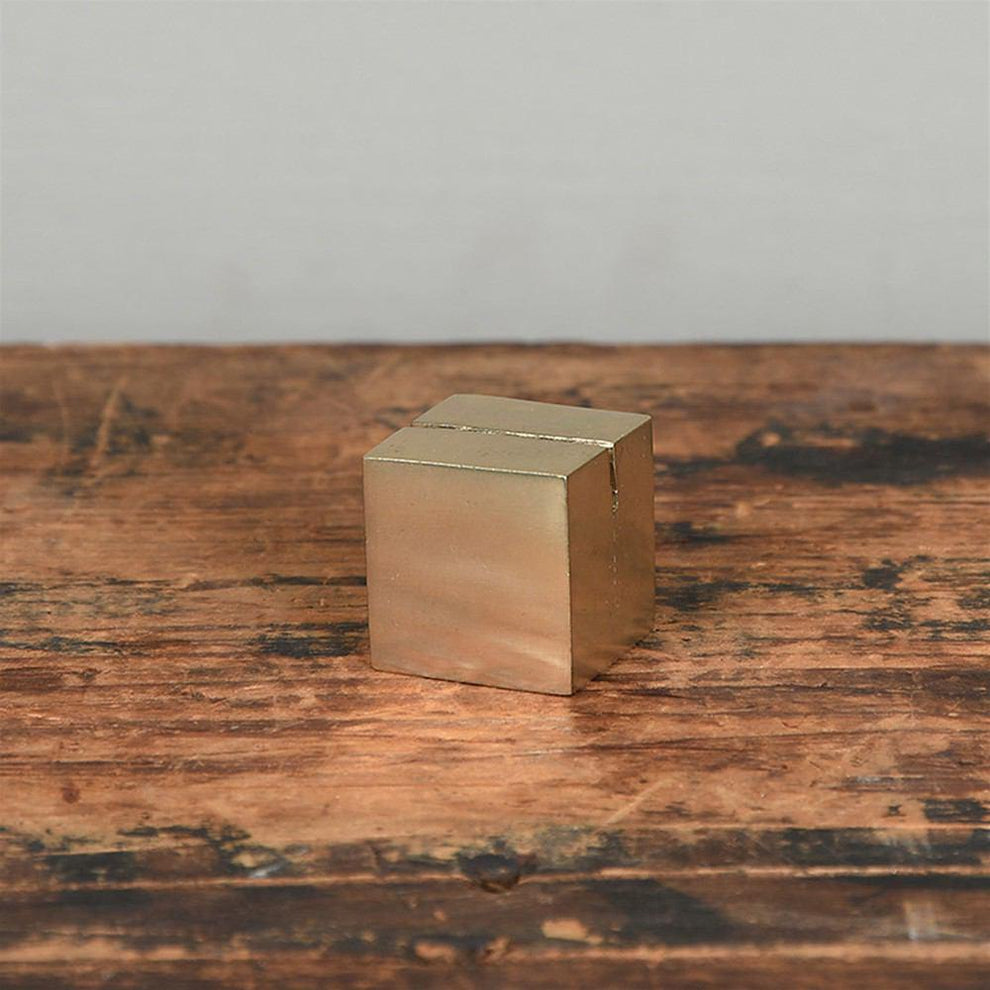 HomArt Cast Iron Cube Place Card Holder - Set of 8-4