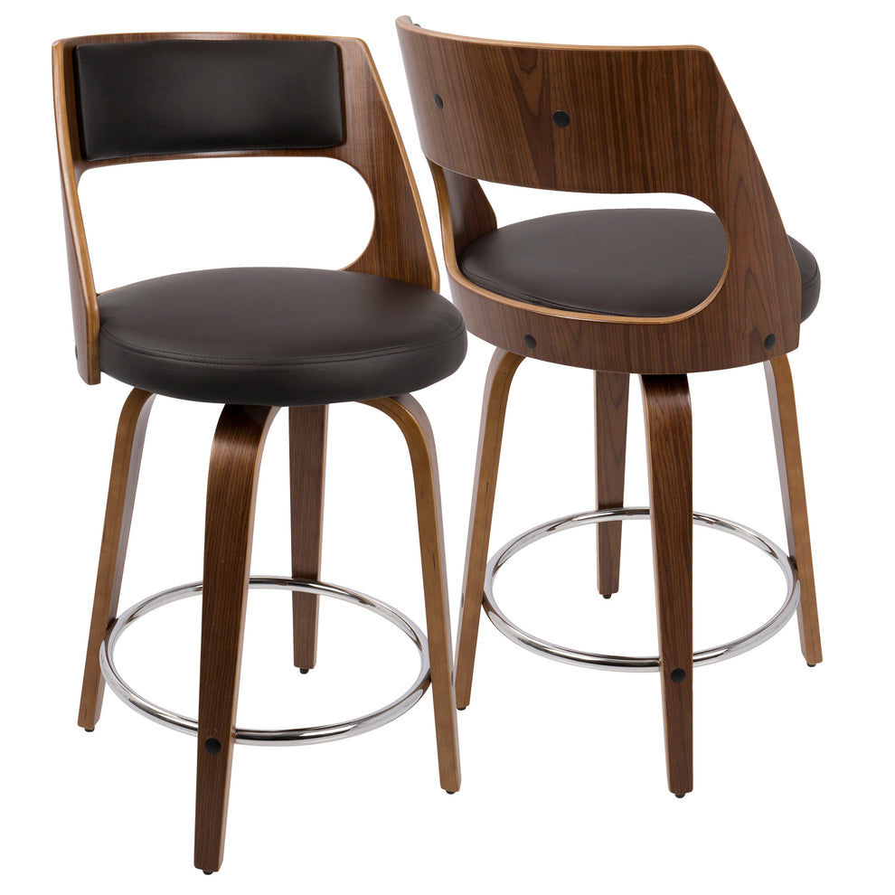 LumiSource Cecina 24'' Counter Stool - Set of 2-2
