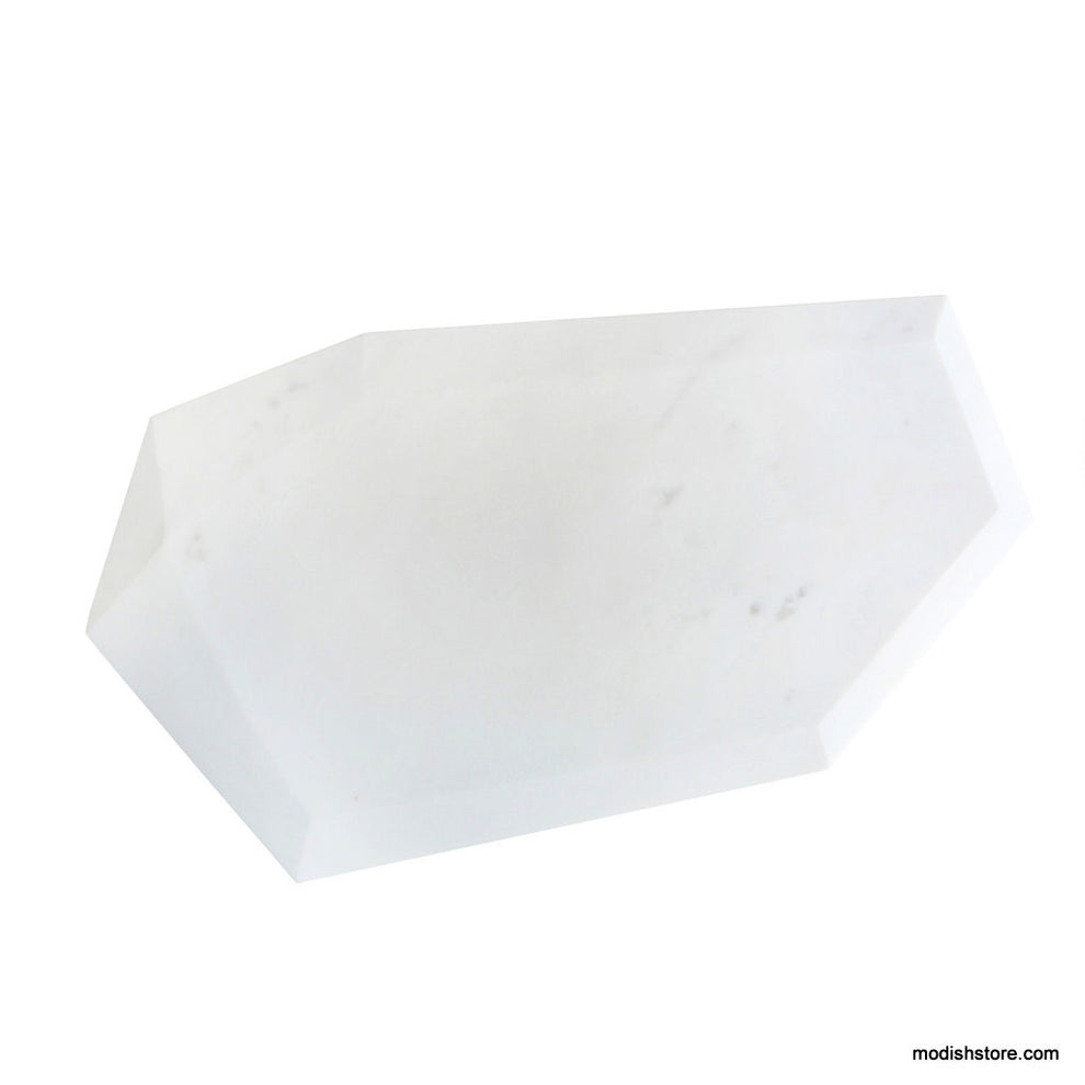 Roost Faceted Marble Serving Boards
