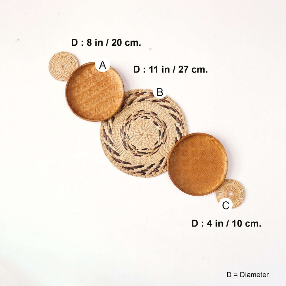 Chania - Wall Hanging Set By Thaihome | Wall Decor | Modishstore - 5