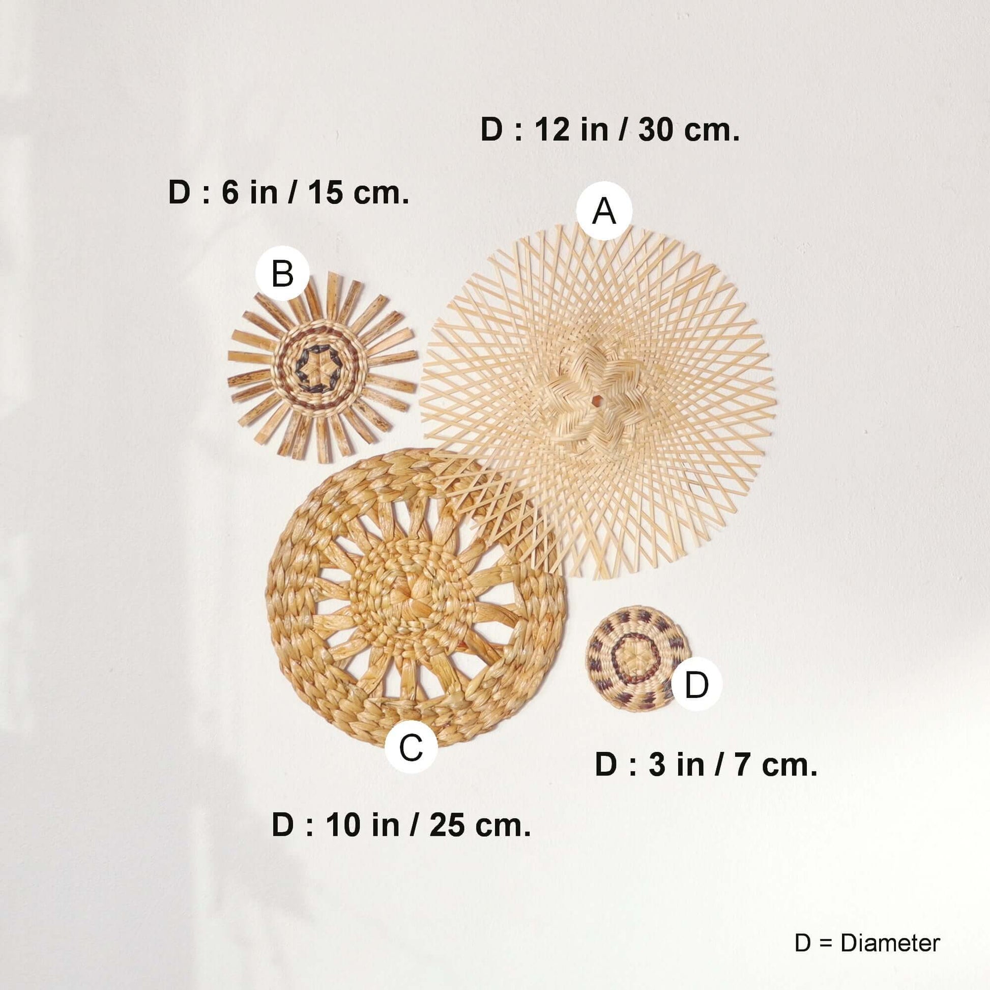 Suk Som - Wall Hanging DeCor (Set Of 4) By Thaihome | Wall Decor | Modishstore - 2