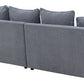 Queenly Gray Fabric Uphostered Corner Sofa By Armen Living | Sofas |  Modishstore  - 4