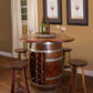 Napa East Wine Barrel Table Set: Rack Base
