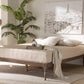 Baxton Studio Iseline Modern and Contemporary Antique Oak Finished Wood Queen Size Platform Bed Frame | Modishstore | Beds