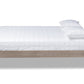Baxton Studio Colette French Bohemian Weathered Grey Oak Finished Wood Full Size Platform Bed Frame | Beds | Modishstore - 4