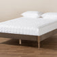 Baxton Studio Colette French Bohemian Weathered Grey Oak Finished Wood Full Size Platform Bed Frame | Beds | Modishstore - 3