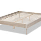 Baxton Studio Colette French Bohemian Antique White Oak Finished Wood Full Size Platform Bed Frame | Beds | Modishstore - 6