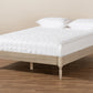 Baxton Studio Colette French Bohemian Antique White Oak Finished Wood Full Size Platform Bed Frame | Beds | Modishstore - 3