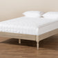 Baxton Studio Colette French Bohemian Antique White Oak Finished Wood Queen Size Platform Bed Frame | Beds | Modishstore - 3