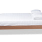 Baxton Studio Cielle French Bohemian Ash Walnut Finished Wood Queen Size Platform Bed Frame | Beds | Modishstore - 4