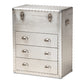 baxton studio serge french industrial silver metal 3 drawer accent storage cabinet | Modish Furniture Store-2