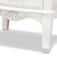 Baxton Studio Gabrielle Traditional French Country Provincial White-Finished 3-Drawer Wood Nightstand | Nightstands | Modishstore - 4