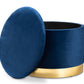 baxton studio marisa glam and luxe navy blue velvet fabric upholstered gold finished storage ottoman | Modish Furniture Store-3