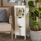 Baxton Studio Reuben Cottage and Farmhouse White Finished 2-Drawer Wood Storage Cabinet | Modishstore | Cabinets