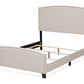 Baxton Studio Morgan Modern Transitional Beige Fabric Upholstered King Size Panel Bed | Beds | Modishstore - 7