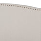 Baxton Studio Morgan Modern Transitional Beige Fabric Upholstered King Size Panel Bed | Beds | Modishstore - 5