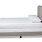 Baxton Studio Marion Modern Transitional Grey Fabric Upholstered Button Tufted King Size Panel Bed | Beds | Modishstore - 3