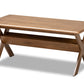 baxton studio sarai modern transitional walnut brown finished rectangular wood coffee table | Modish Furniture Store-2
