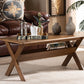 Baxton Studio Sarai Modern Transitional Walnut Brown Finished Rectangular Wood Coffee Table | Modishstore | Coffee Tables