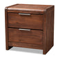 baxton studio torres modern and contemporary brown oak finished 2 drawer wood nightstand | Modish Furniture Store-2