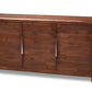 baxton studio torres modern and contemporary brown oak finished 3 door wood sideboard buffet | Modish Furniture Store-2