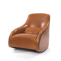 GO Home Brown Contemporary Style Baseball Glove Leather Chair