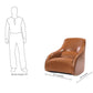 Brown Contemporary Style Baseball Glove Leather Chair by GO Home