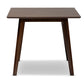 baxton studio pernille modern transitional walnut finished square wood dining table | Modish Furniture Store-3
