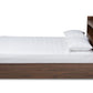 Baxton Studio Christopher Modern and Contemporary Rustic Walnut Brown Finished Wood Queen Size Platform Bed with Shelves | Beds | Modishstore - 2