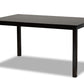 baxton studio eveline modern and contemporary espresso brown finished rectangular wood dining table | Modish Furniture Store-2