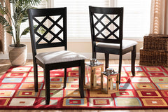 Baxton Studio Verner Modern and Contemporary 2-Piece Dining Chair Set
