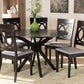 Baxton Studio Jessie Modern and Contemporary Grey Fabric Upholstered and Dark Brown Finished Wood 7-Piece Dining Set | Modishstore | Dining Sets