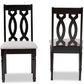 Baxton Studio Cherese Modern and Contemporary Grey Fabric Upholstered and Dark Brown Finished Wood 2-Piece Dining Chair Set | Dining Chairs | Modishstore - 6