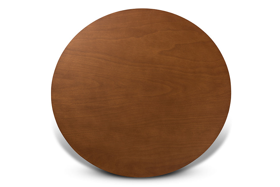 Baxton Studio Callie Modern and Contemporary Grey Fabric Upholstered and Walnut Brown Finished Wood 7-Piece Dining Set | Dining Sets | Modishstore - 6