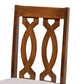 Baxton Studio Cherese Modern and Contemporary Grey Fabric Upholstered and Walnut Brown Finished Wood 2-Piece Dining Chair Set | Dining Chairs | Modishstore - 2