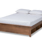 Baxton Studio Anders Traditional and Rustic Ash Walnut Brown Finished Wood Queen Size Platform Storage Bed Frame with Built-In Shelves | Beds | Modishstore - 4