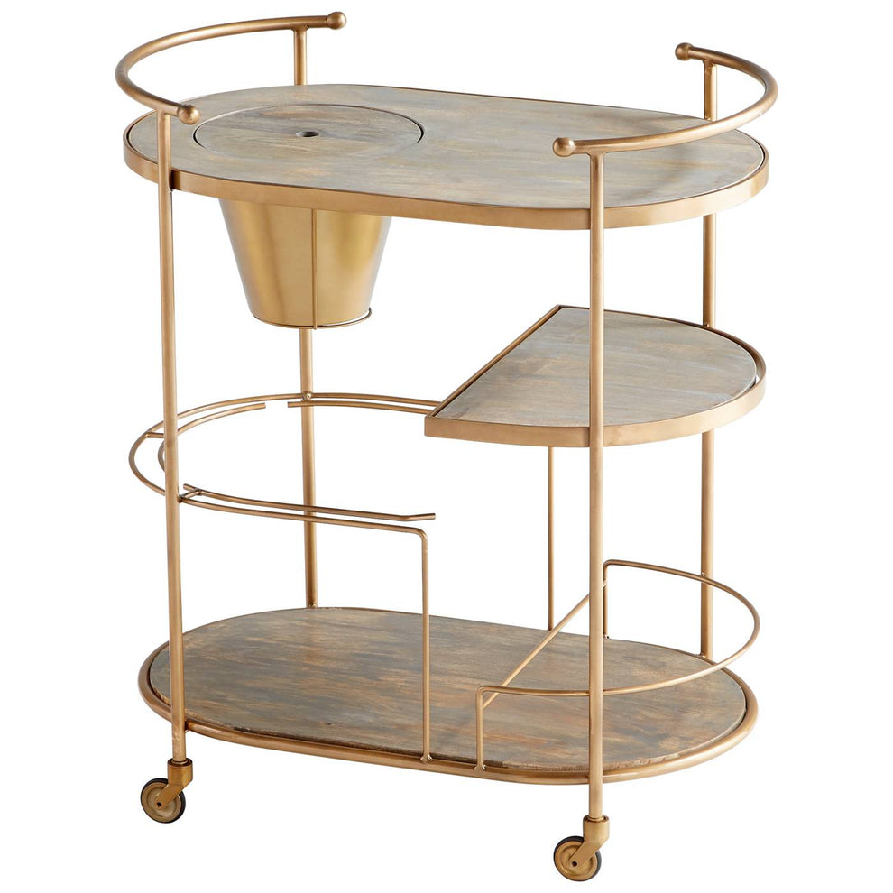 Barcraft Bar Cart By Cyan Design | Cyan Design | Modishstore - 3