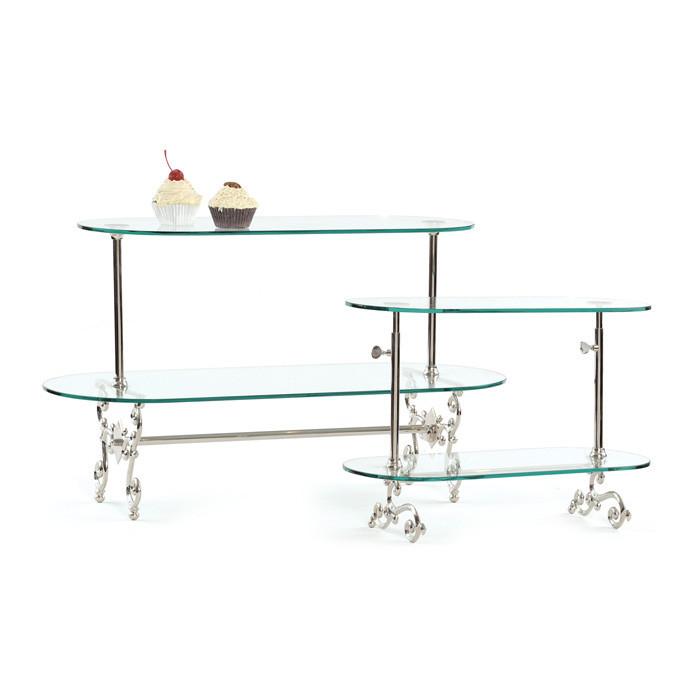 Small Two Tier Adjustable Pastry Stand by GO Home