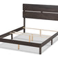 Baxton Studio Anthony Modern and Contemporary Dark Grey Oak Finished Wood King Size Panel Bed | Beds | Modishstore - 7