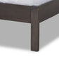 Baxton Studio Anthony Modern and Contemporary Dark Grey Oak Finished Wood King Size Panel Bed | Beds | Modishstore - 4