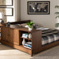Baxton Studio Kaori Modern and Contemporary Transitional Walnut Brown Finished Wood Queen Size Platform Storage Bed | Beds | Modishstore - 2