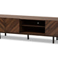 baxton studio berit mid century modern walnut brown finished wood tv stand | Modish Furniture Store-2